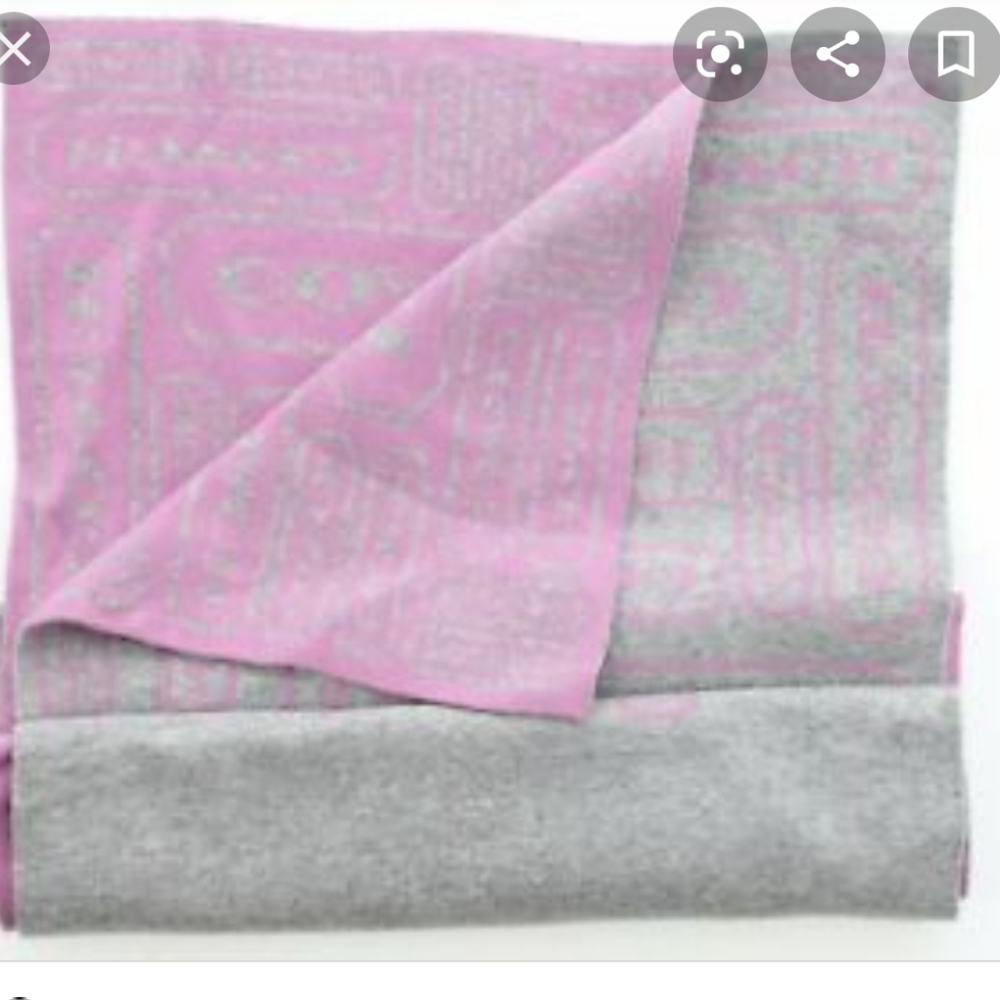 Coach double side scarf
